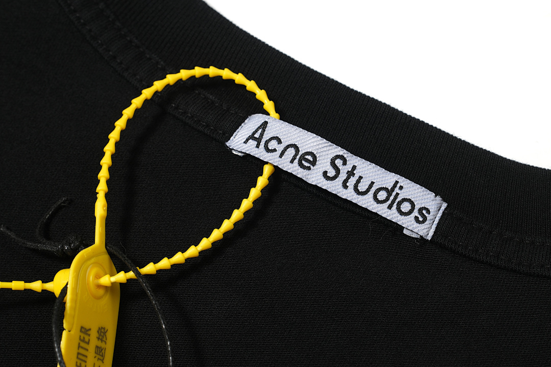 Acne Studios 118 AC Print Short Sleeve T Black White S-XL 8081# - Image 11