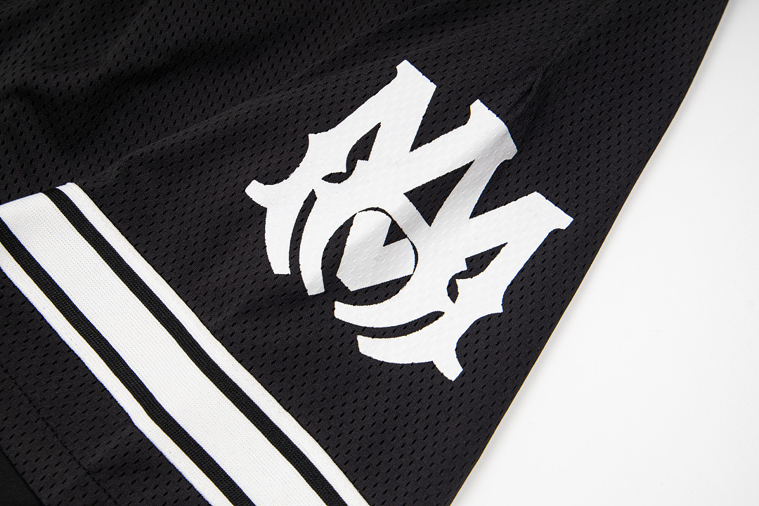 AMIRI 148 Logo Print Short Black White S M L XL 9934# - Image 7