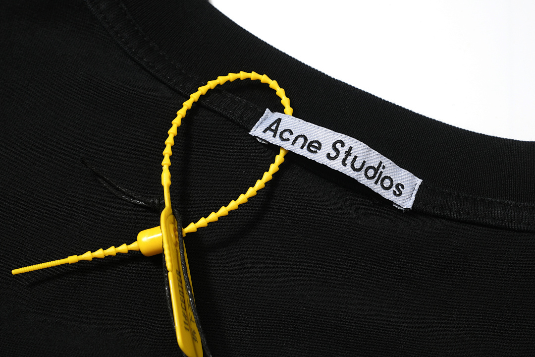 Acne Studios 138 AC Print Long Sleeve T Black White S-XL 3100# - Image 12