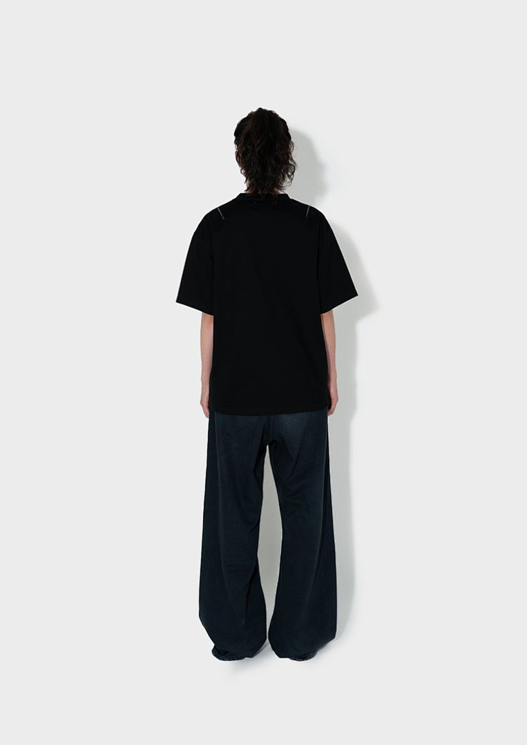 Unbranded 108 VUJADE DARTED LOGO TEE Print Short Sleeve T Black White 1 2 3 4 3911# - Image 27