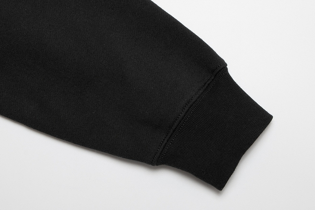 Essentials 218 ESS HOODIE 1977 Print Velvet Black Iron Dark Oatmeal XS-XL 460G Surface 6080# - Image 9