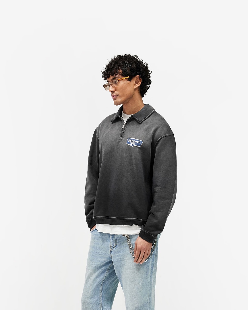 Ralph Lauren 218 Represent Washed Short Wide Polo Half : S M L XL (Black) - Image 14
