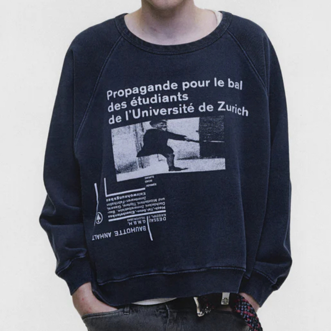 Enfants Riches Deprimes 198 Enfants Riches Deprimes ERD University Of Zurich Sleeve Collar : S M L XL (Washed Black) - Image 13