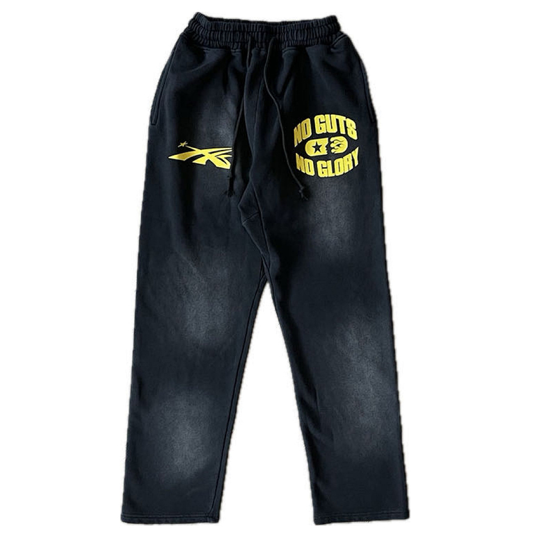 Hellstar 238 Hellstar Studios No Guts Glory Hoodie Pants Washed Long Water Black S-M-L-XL