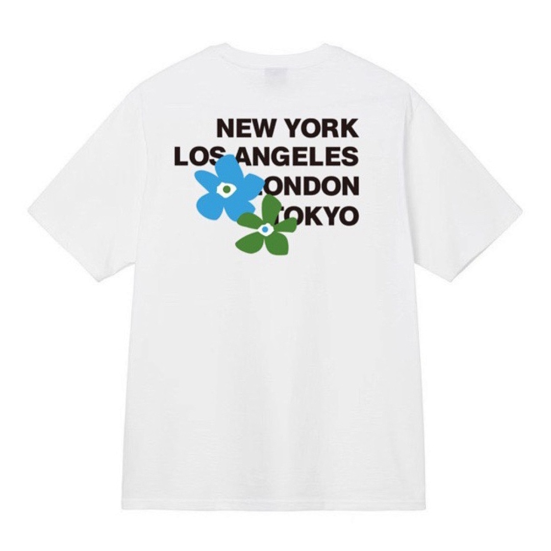 Stussy 108 Stu City Print Short Sleeve T : Black White S Ｍ L XL XXL - Image 5