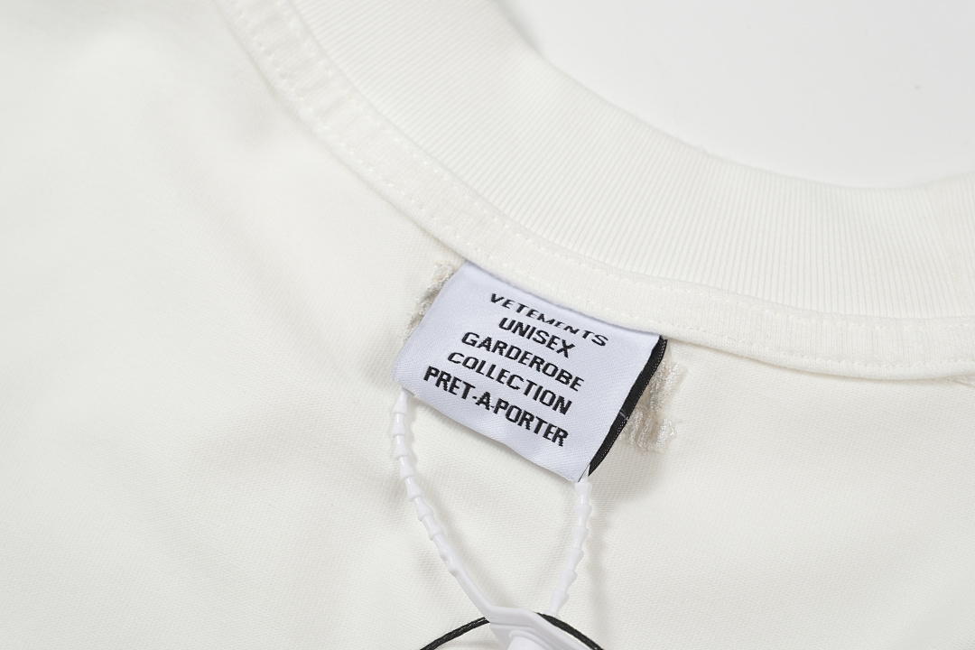 Unbranded 128 VETEMENTS Canvas Logo Short Sleeve T Black White S-XL V5200# - Image 14