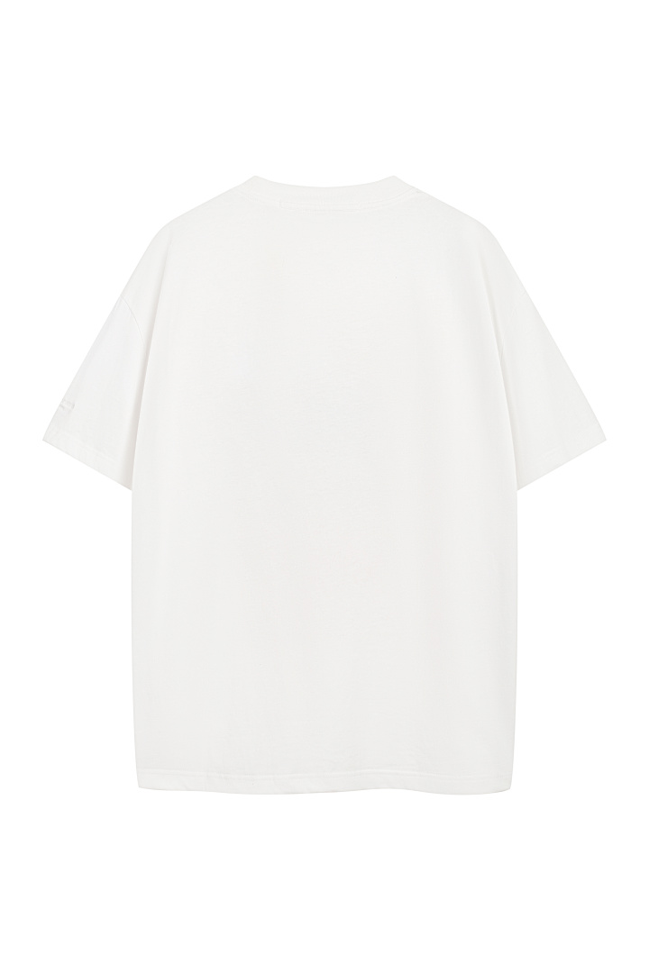 Celine 148 AW Big Red Ice Print Short Sleeve T White S-XL 8302# - Image 3
