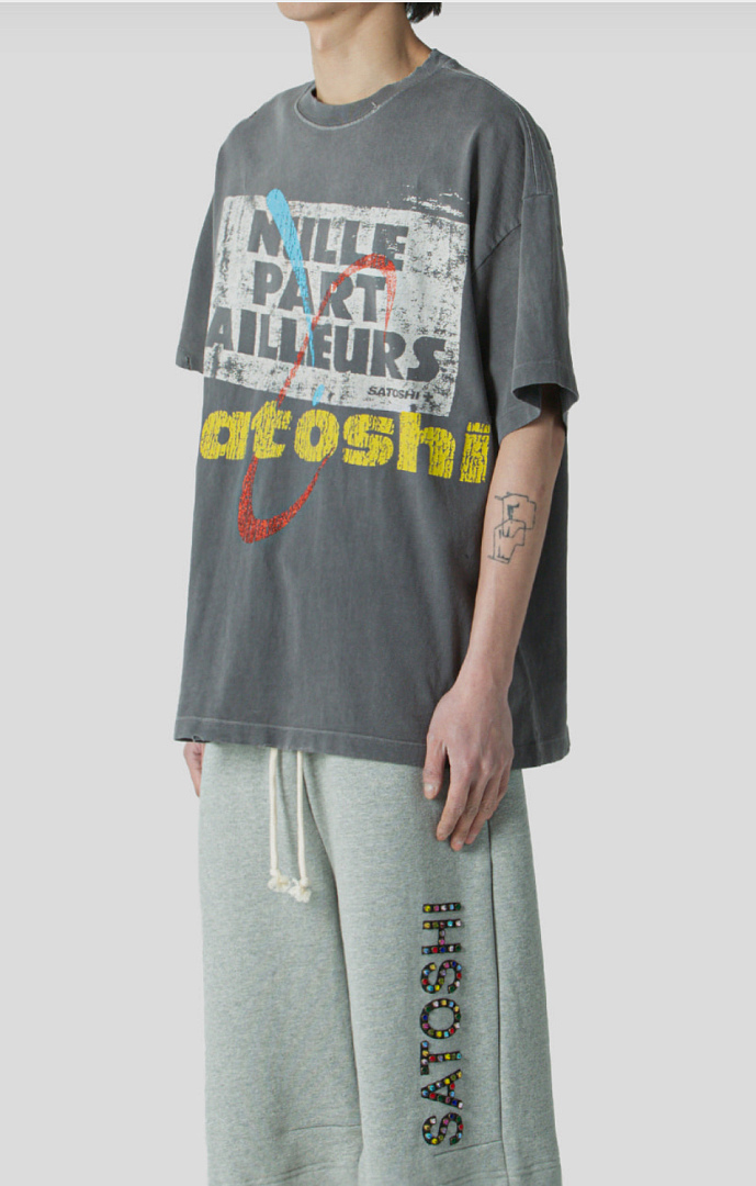 Unbranded 138 Satoshi Nakamoto“Everywhere & Nowhere” Washed Grey Print T S M L - Image 12