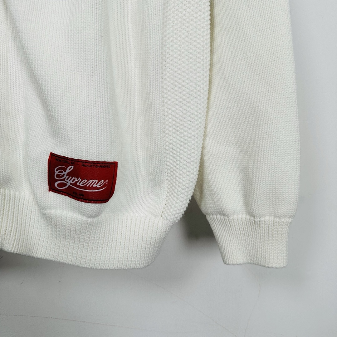 Supreme 538 SS25 FOOTBALL HOOD SWEATER Fleece Black White Blue S-XL - Image 19