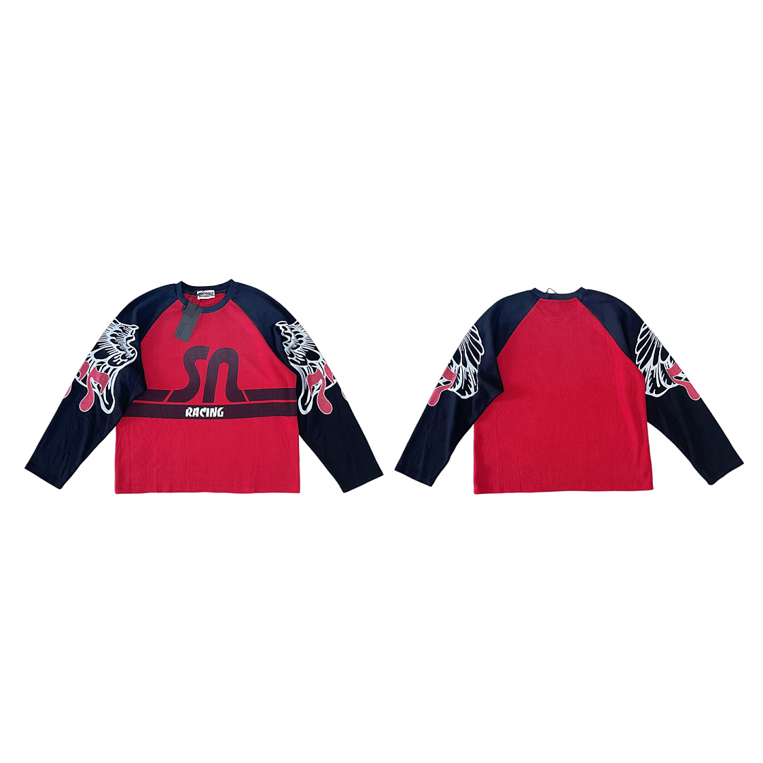 Unbranded 148 SATOSHI NAKAMOTO SN Racing Wind Long Sleeve T : Blue Red S M L - Image 17