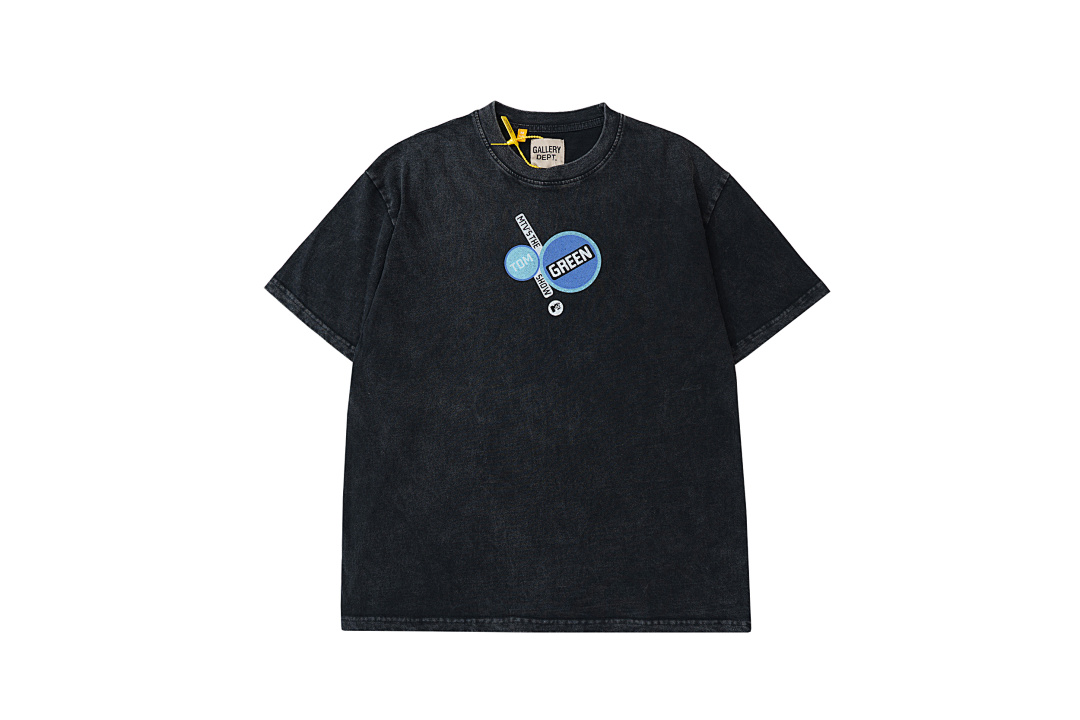 Gallery Dept 108 GALLERY DEPT. Print Short Sleeve T Black S-XL 3740# - Image 3