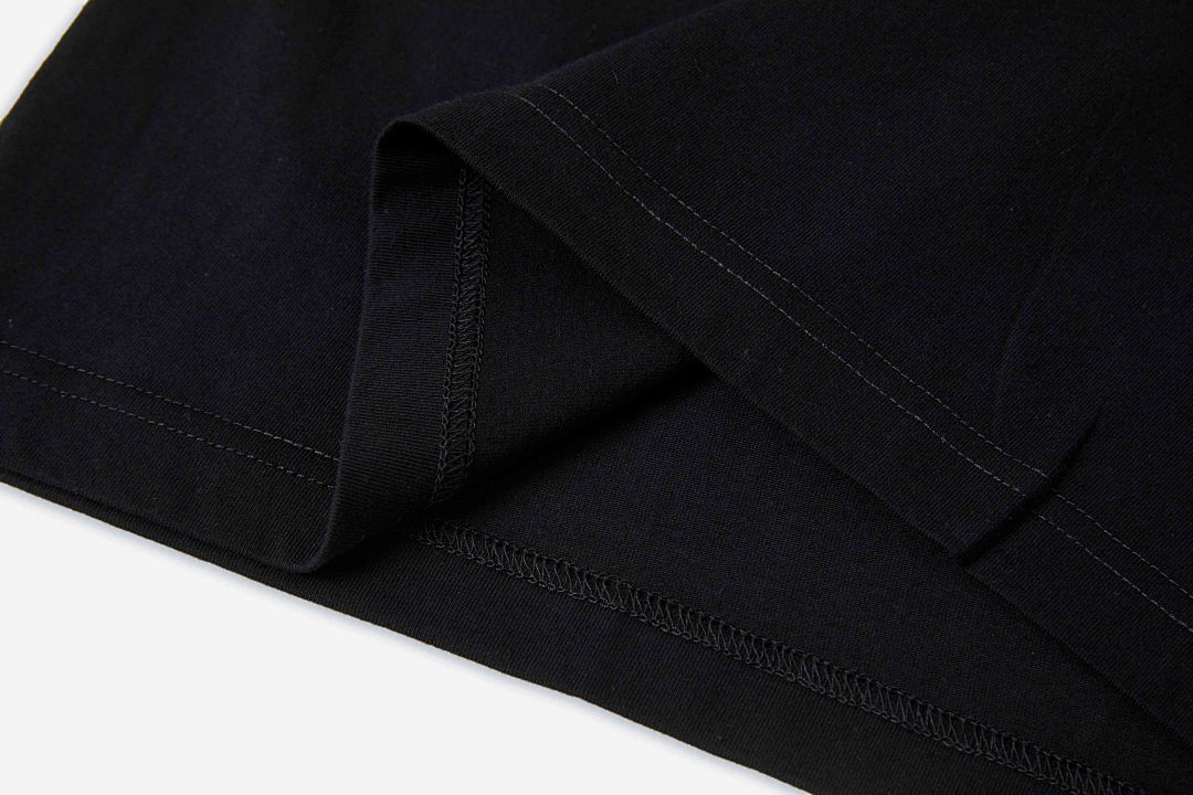 Stussy 108 Stu FW24 DNA TEE PIGMENT DYED LOGO Print Wide Collar Short Sleeve T Black White S M L - Image 11