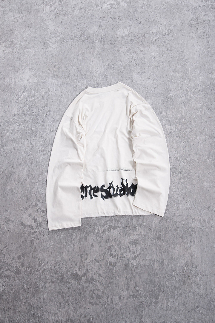 Acne Studios 158 AC Summer Gum Long Sleeve : White Black S-XL 3386 Small - Image 6