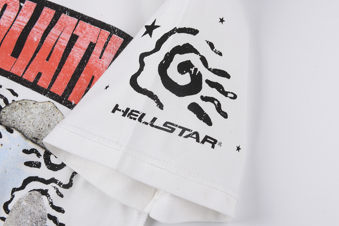 Hellstar 158 Hellstar Studios Kill Your Goliath Tee Solid Cotton Short Sleeve T White S-XL - Image 9