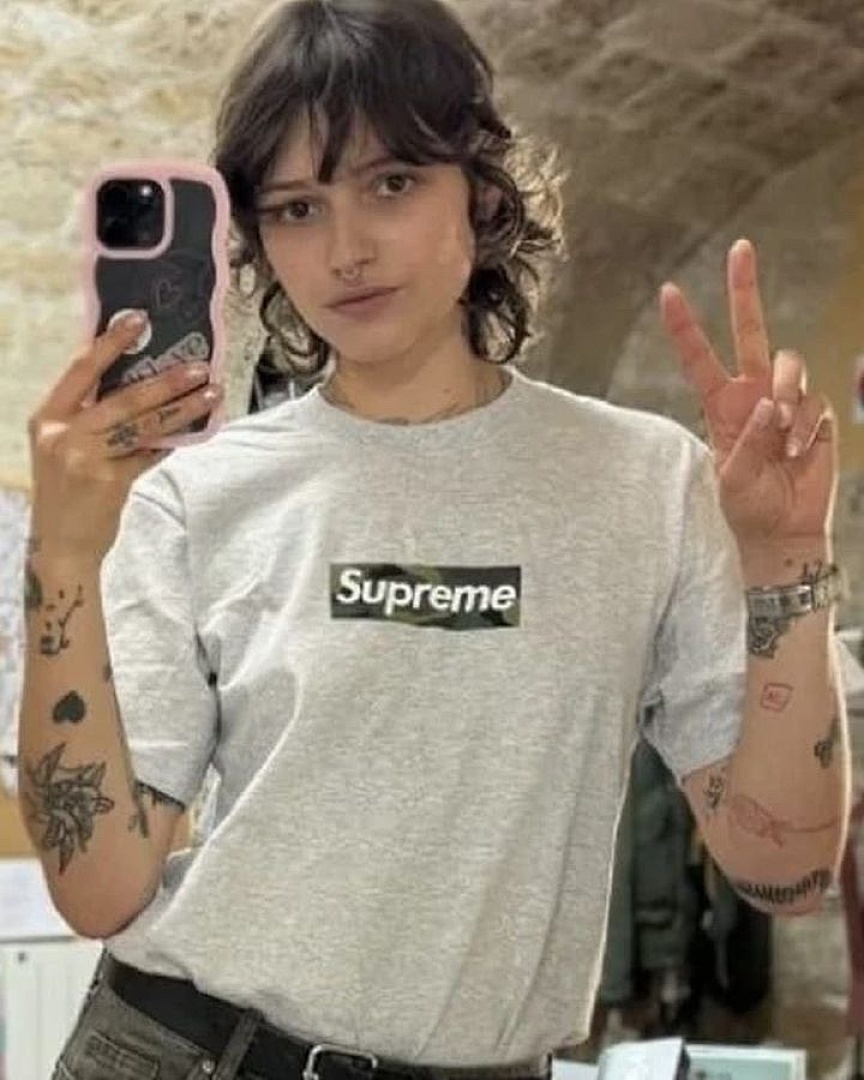 Bape 108 FW23 BOX LOGO TEE Camo BOGO Print Short Sleeve T : Black, White S M L XL S2367 # - Image 6