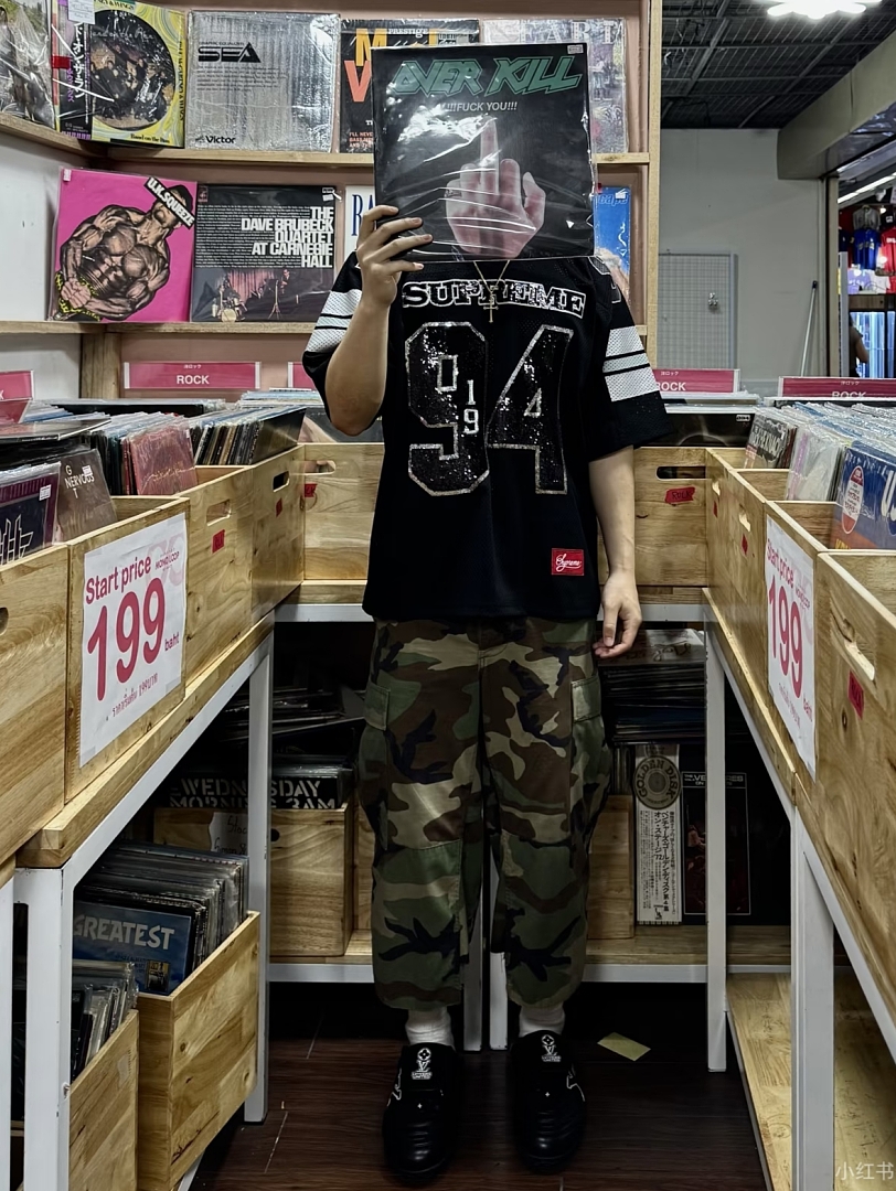 Supreme 258 SEQUIN FOOTBALL JERSEY Embroidered Black S-XL - Image 17