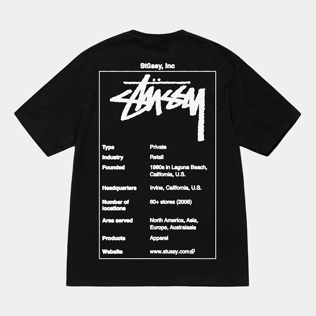 Stussy 108 Stussy Short Sleeve T : Black White Grey S Ｍ L XL - Image 4