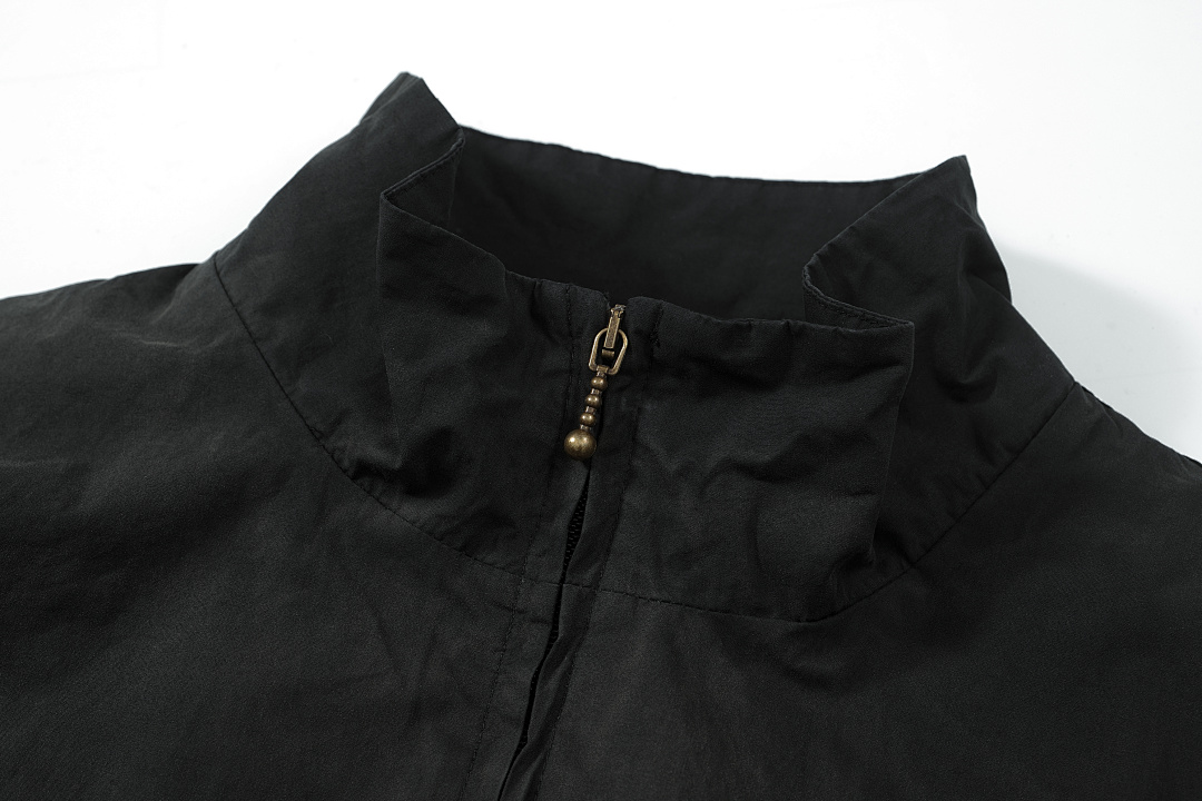 Off-White 288 AC Logo Zipper Jacket Print Wind Black Off White S-XL 3396# - Image 6