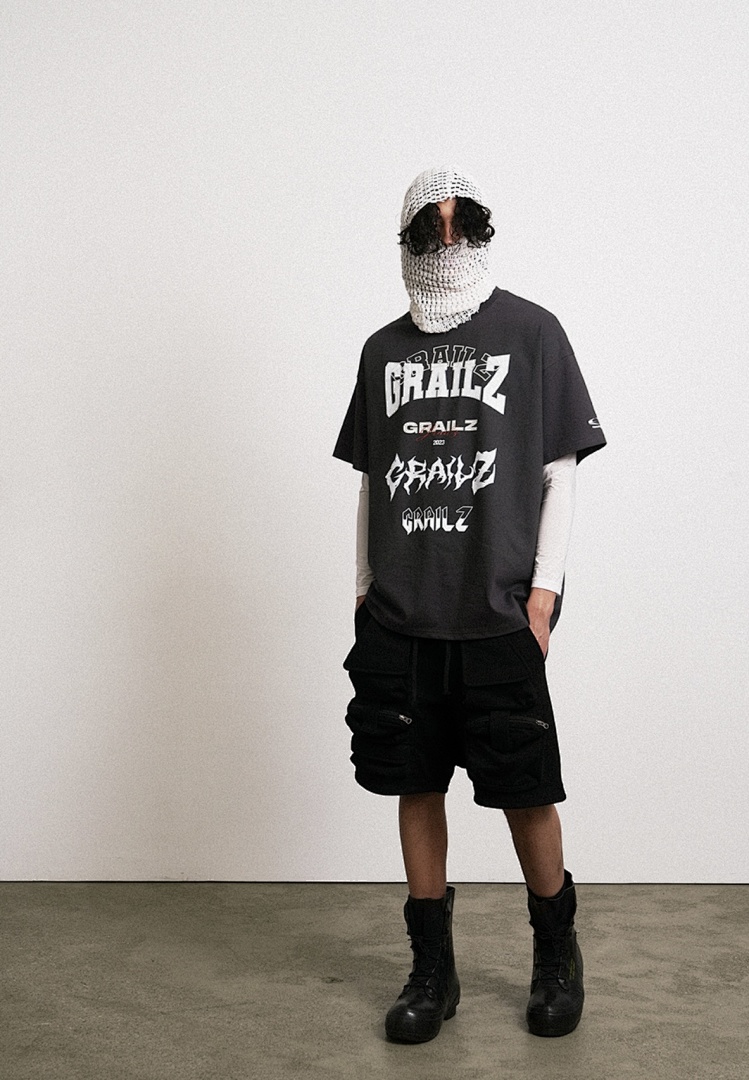Unbranded 118 Grailz 23Ss MULTI LOGO Print Short Sleeve T Black White 1 2 3 G1907# - Image 19