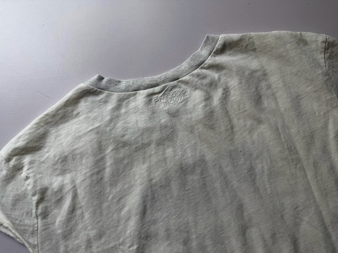 Unbranded 118 Protocol Index Short Collar T : 1 2 3 (Washed White) - Image 7