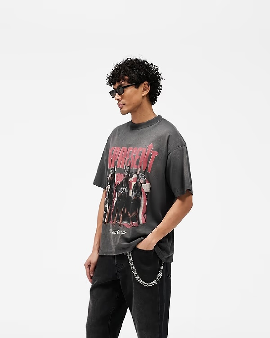 Represent 148 REPRESENT New High Mens Womens Top Wide Short Sleeve : S M L XL (White) - Image 35