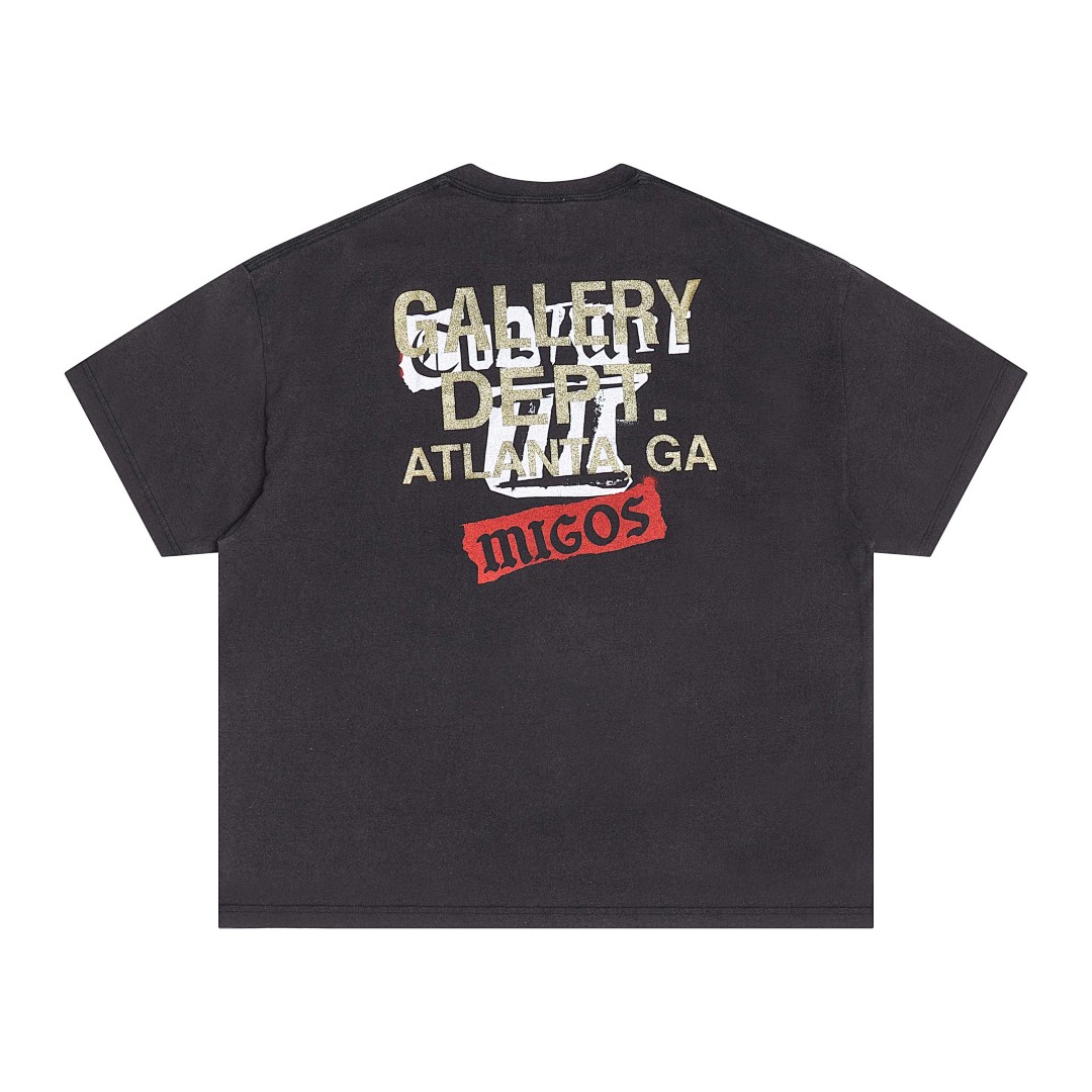 Gallery Dept 118 Gallery Dept. Vintage Print Short Sleeve T Black S-XL 3930# - Image 18