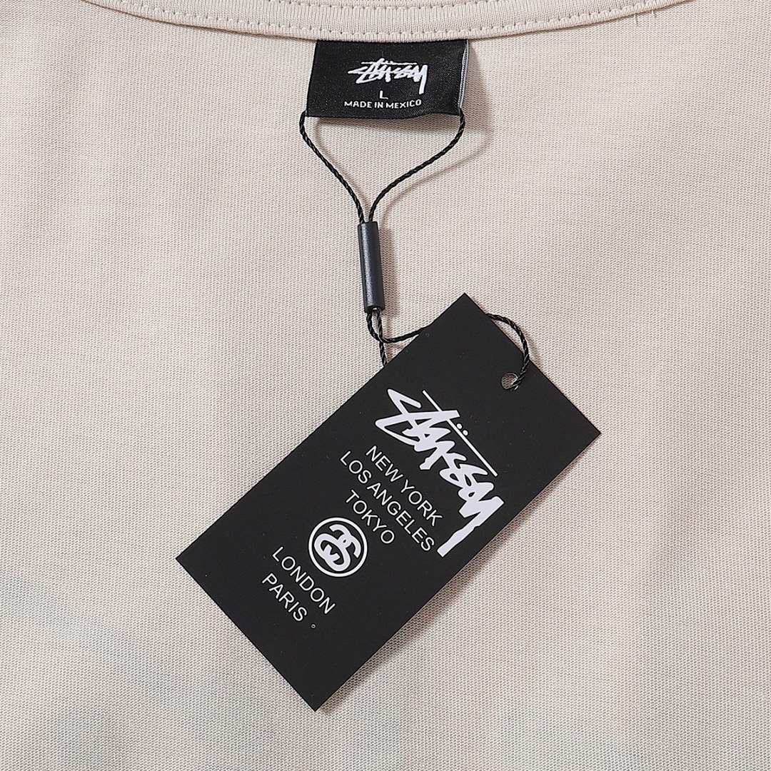 Stussy 98 Stu New Print Short Sleeve : Black Apricot White S M L XL X204# - Image 10