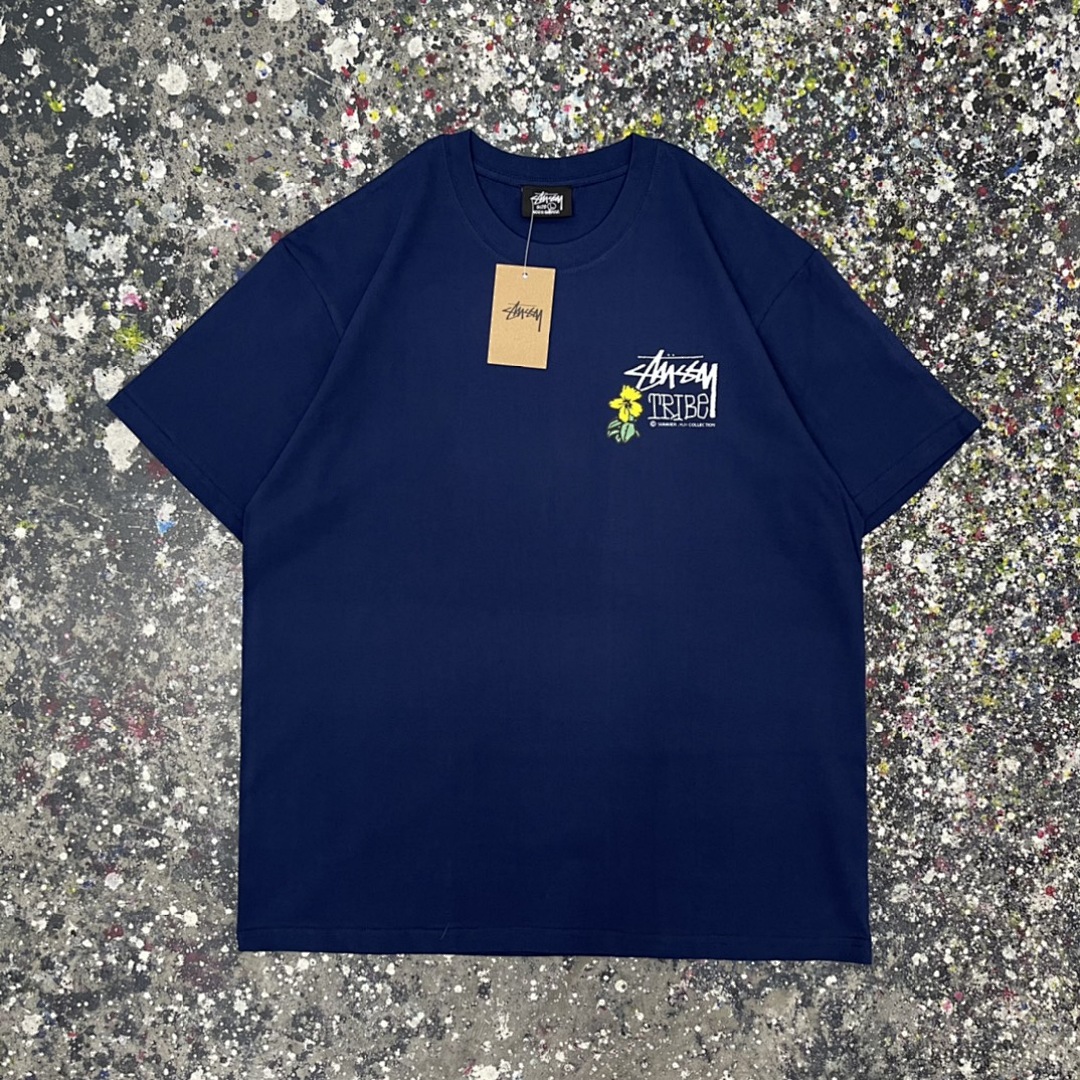 Stussy 108 Stu Print Short Sleeve T : Black White S Ｍ L XL XXL - Image 5
