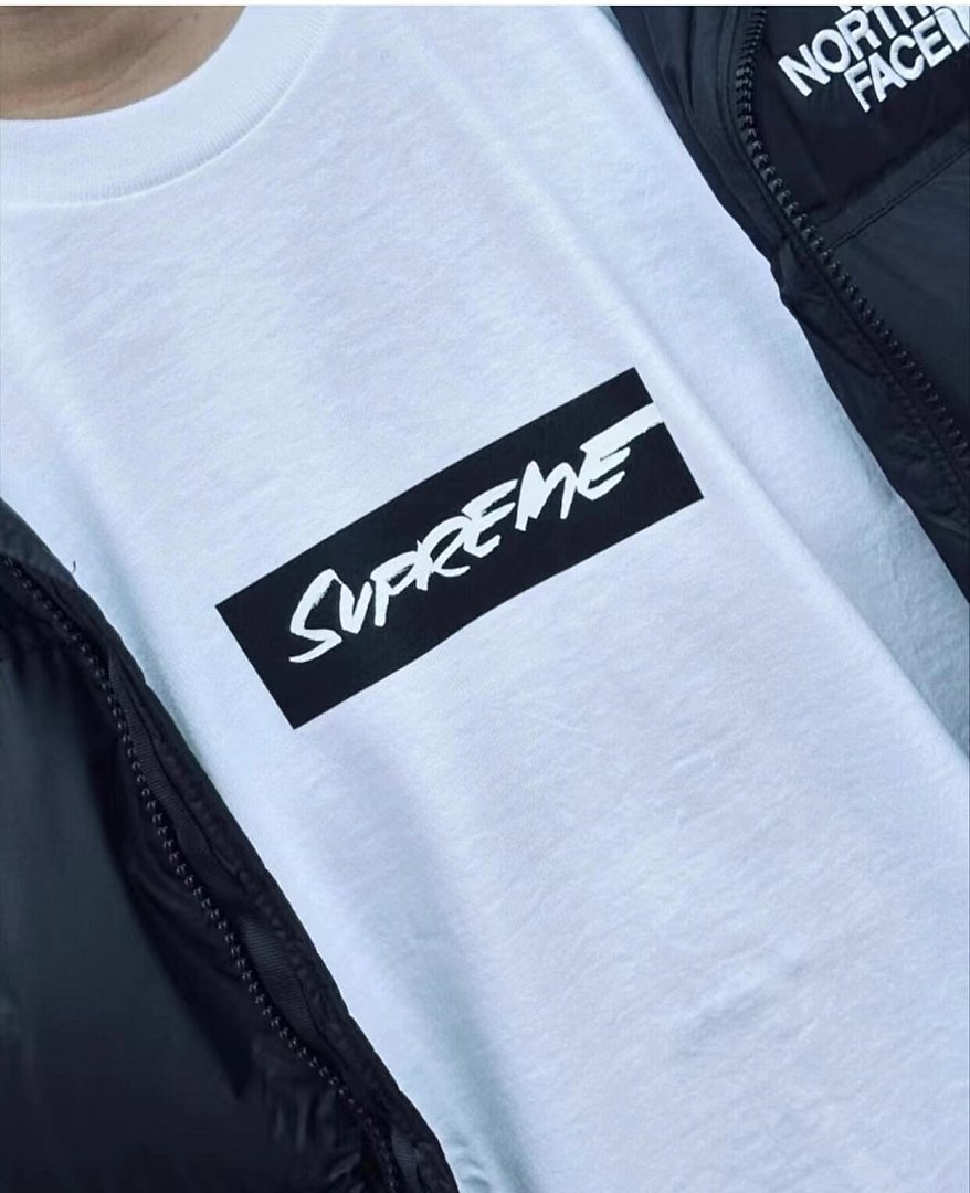 Supreme 108 SUP 24SS Futura Box Logo Tee Short Sleeve T Black White S M L XL B356# - Image 11