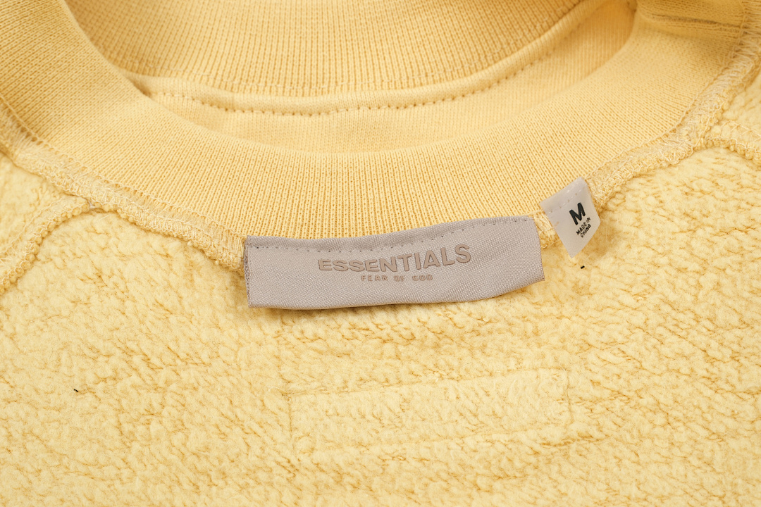 Essentials 98 ESS LOGO Sleeve Collar Purple Mist Blue Brown Black Big White Yellow Sand S-XL 6204# - Image 61