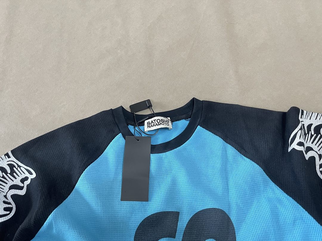 Unbranded 148 SATOSHI NAKAMOTO SN Racing Wind Long Sleeve T : Blue Red S M L - Image 7