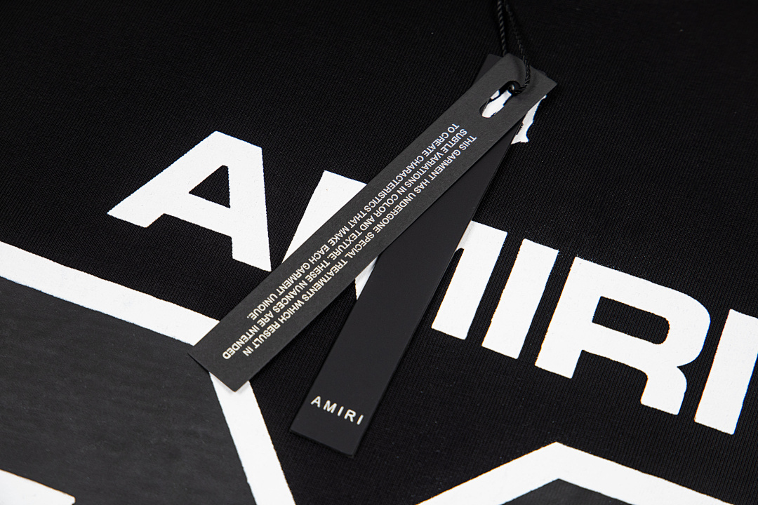 AMIRI 118 Wide Version Model Short Sleeve T Logo 22 Limited Exclusive Print High Wind Black White S M L XL 9909# - Image 11