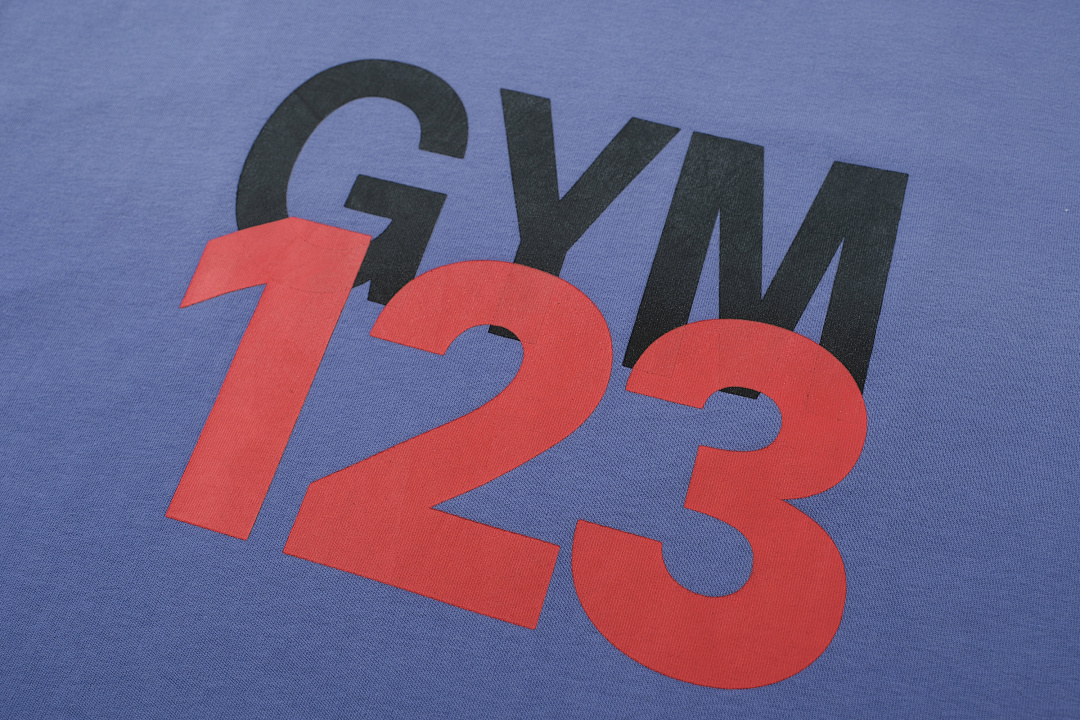 Unbranded 128 RRR 123 ITS FAITH NOT MAGIC TEE Water GYM Print Short Sleeve T Purple Blue Apricot 1 2 3 8004# - Image 16