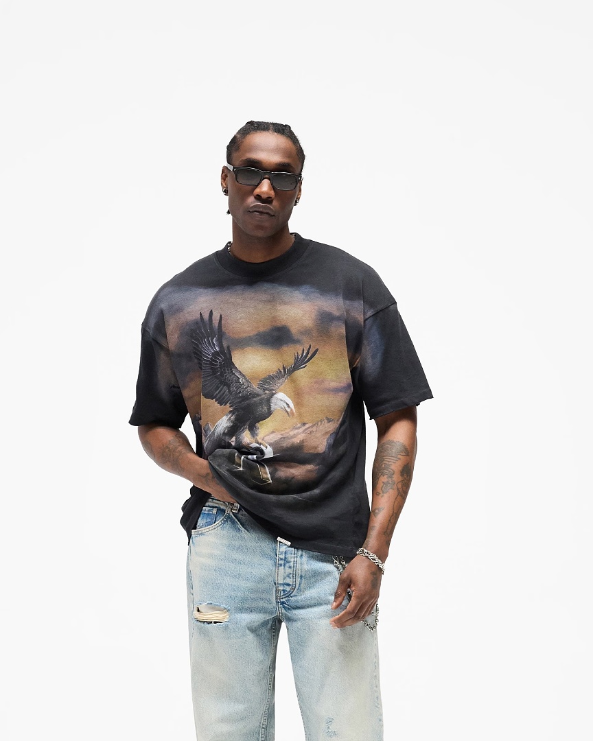 Represent 158 Represent Mountain Classic T : S M L XL (Black Grey) - Image 14
