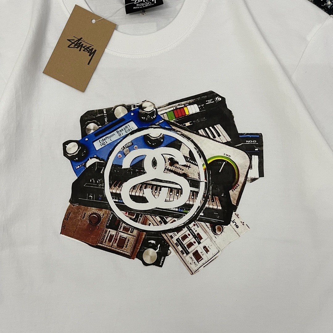 Stussy 108 Stu Short Sleeve T : White Black S Ｍ L XL XXL - Image 9