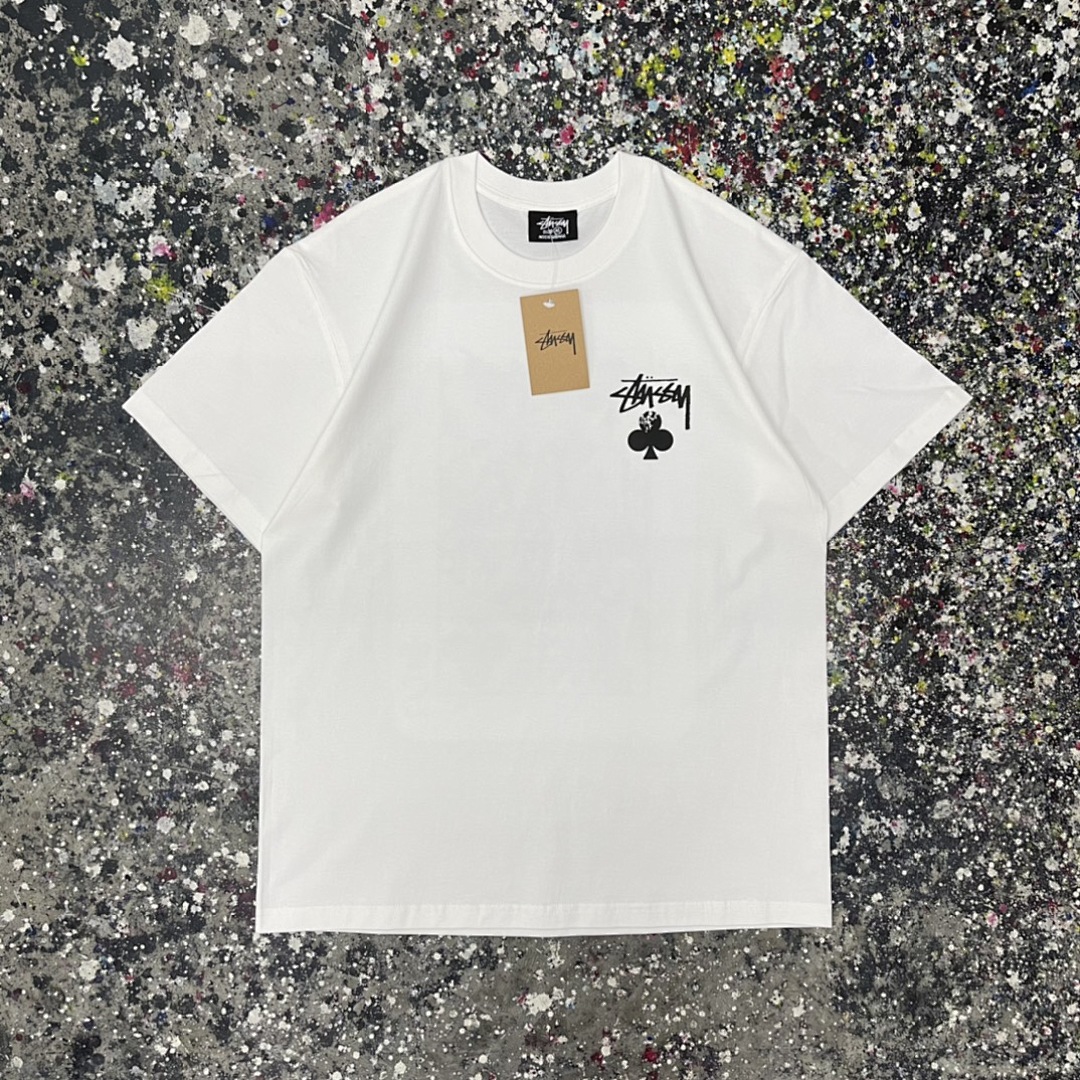 Stussy 108 Stussy Print Short Sleeve T : Black White Green Grey Apricot S Ｍ L XL - Image 7