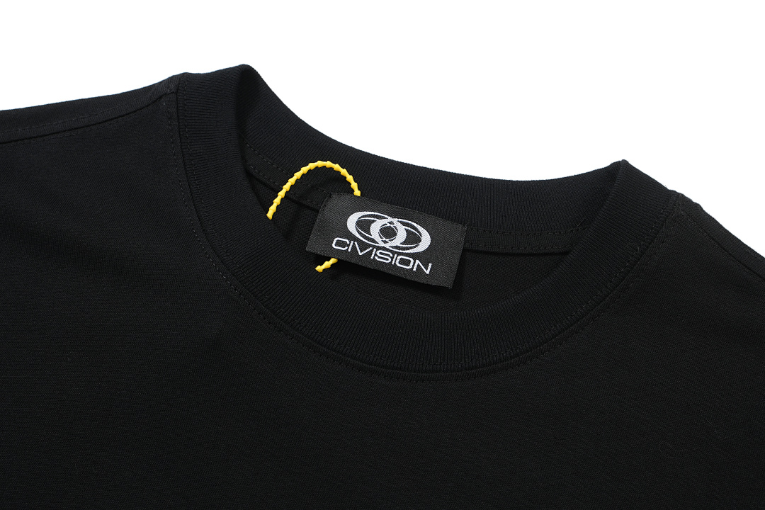 On Running 108 CIVISION By CSC Embroidered LOGO Label Short Sleeve T Black White 1 2 3 3407# - Image 5