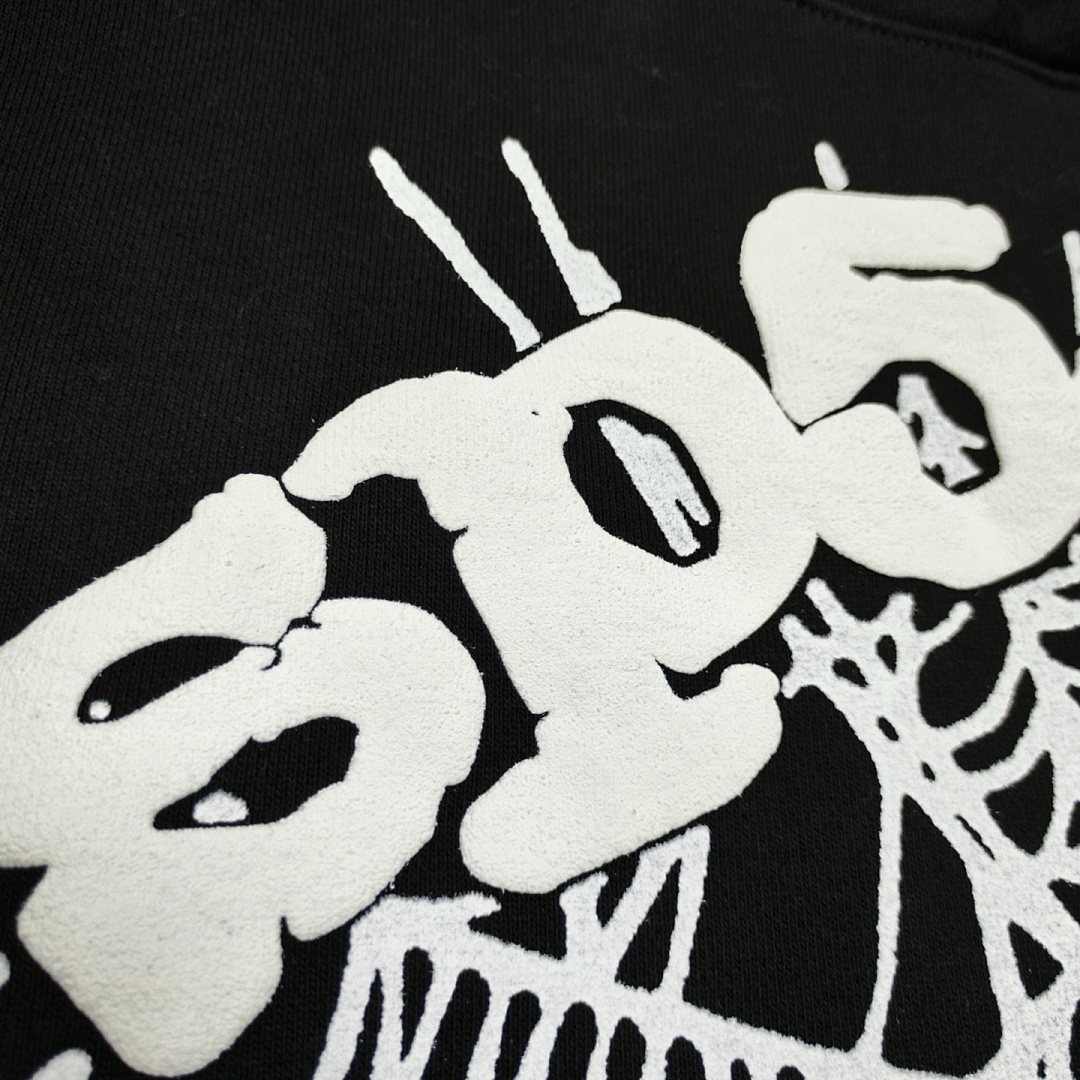 Sp5der SS24 HOODIE Mens Womens Top Black S-XXL - Image 13