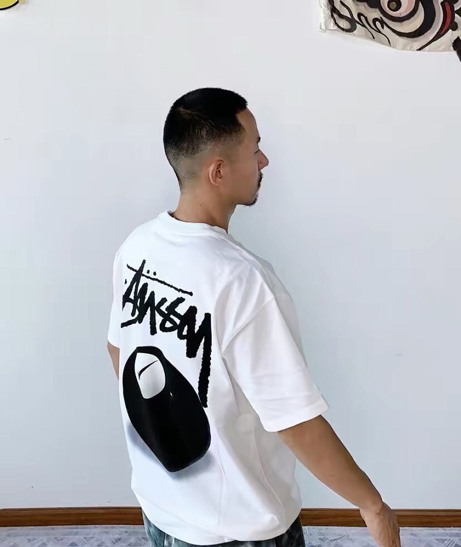 Stussy 98 Nk X Stu 22FW Collab Black Print Short Sleeve T White S M L - Image 9