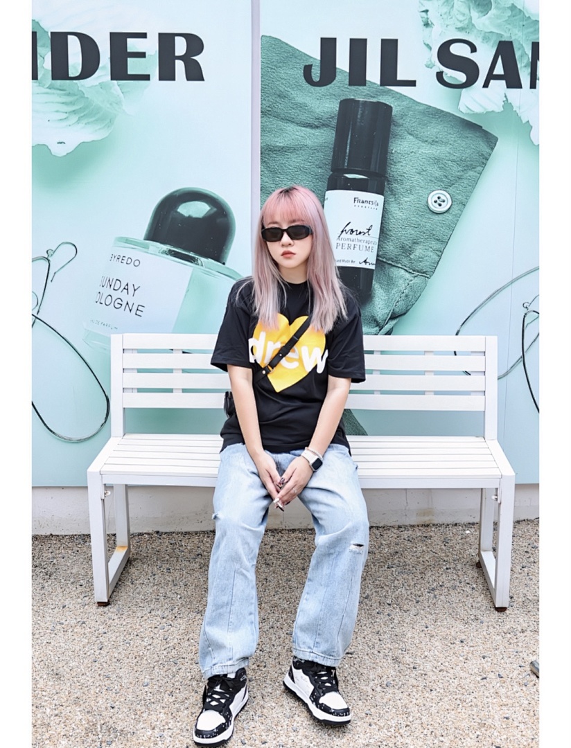 Drew House 98 DREW HOUSE FW23 Autumn INFINITE LOVE SS TEE Print Collar Short Sleeve T : Black S M L - Image 3
