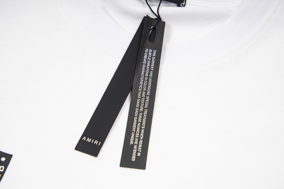 AMIRI 118 26Ss New Logo Print Short Sleeve T Black White S M L XL 9926# - Image 28