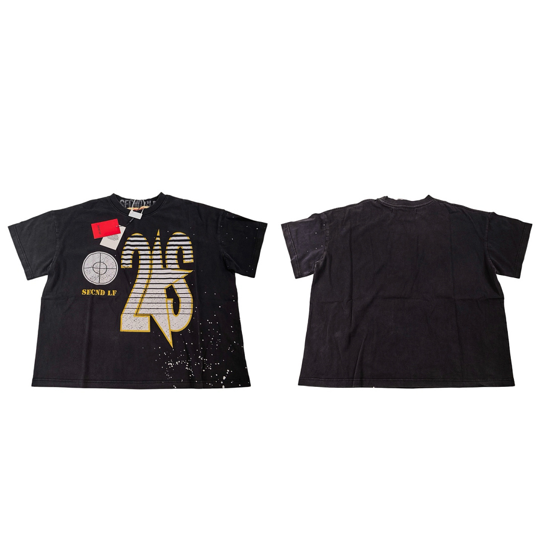 Unbranded 128 SECND SLF Striped Star Short Sleeve : Water Black S M L - Image 3