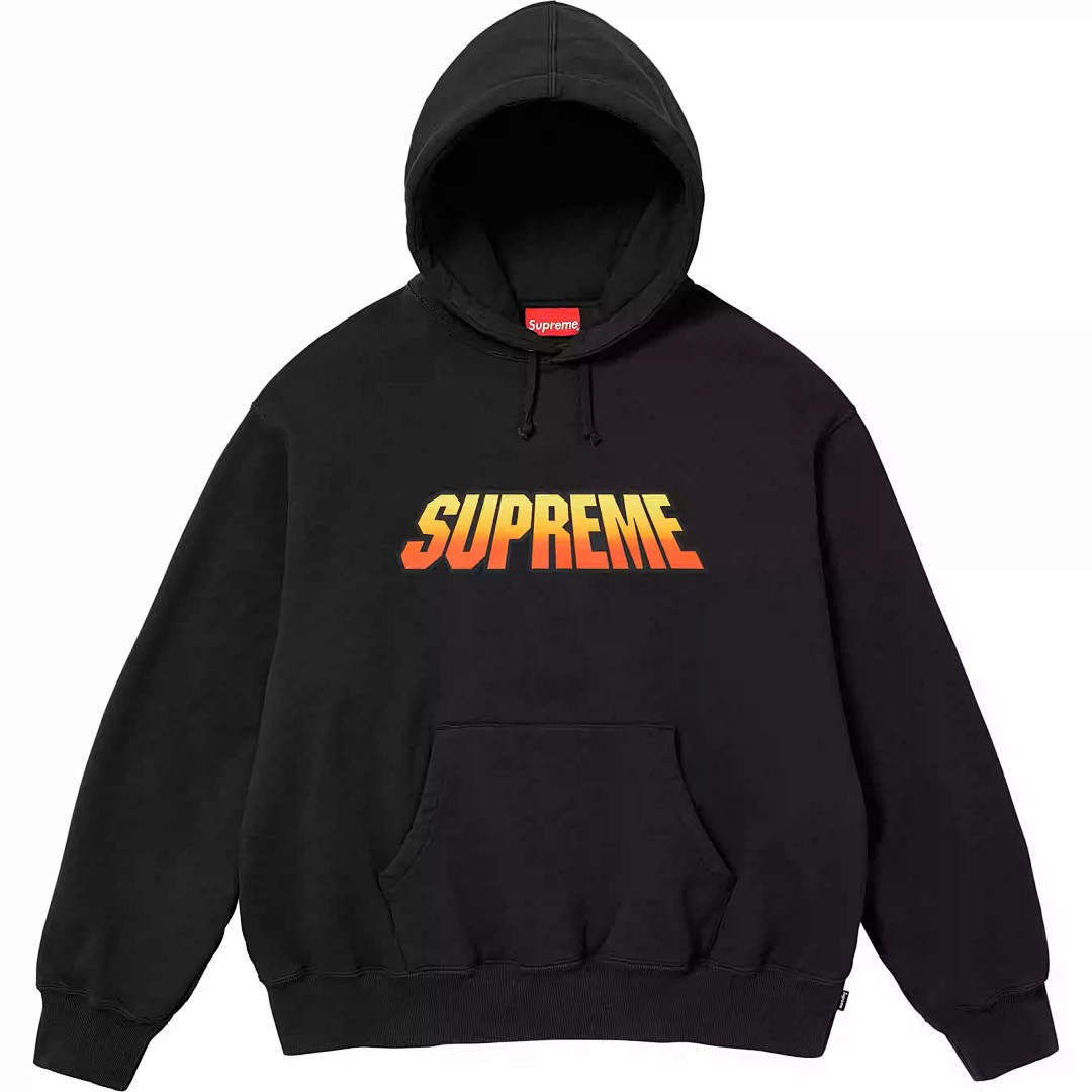 Supreme 258 SUP SS24 GRADIENT HOODED Label Black Brown Blue S M L