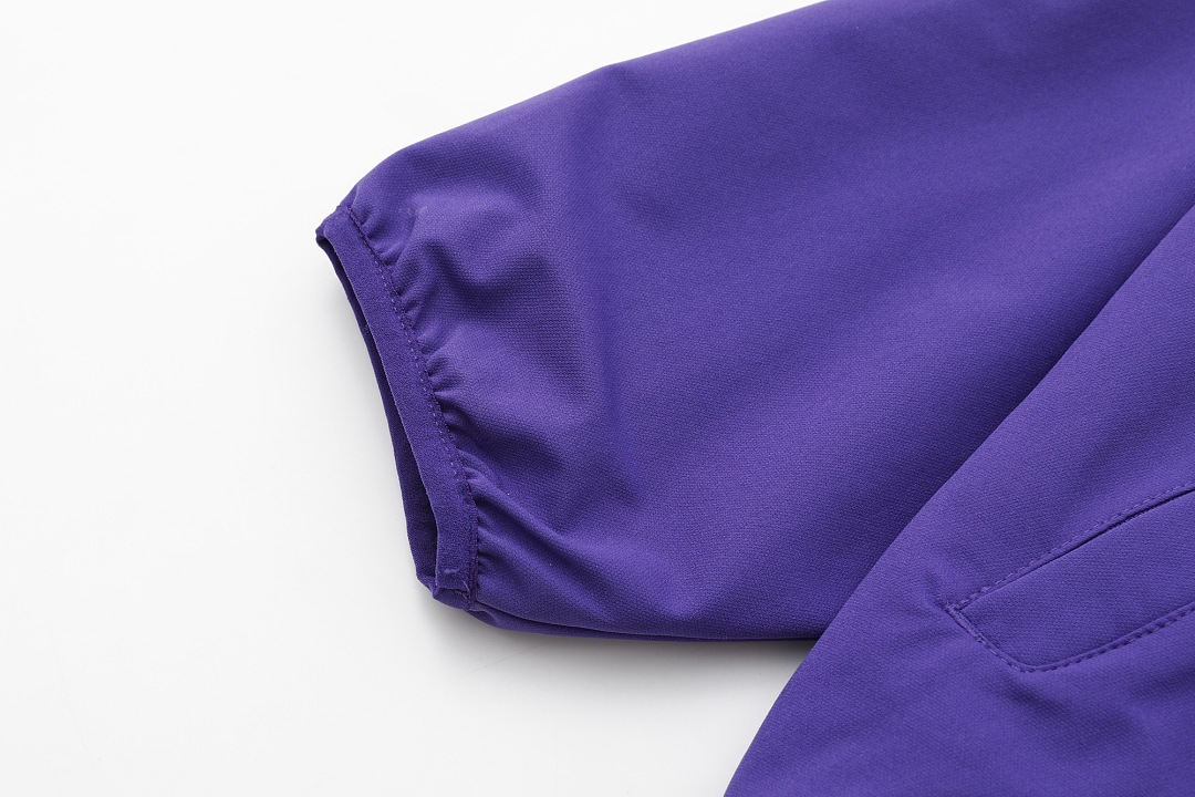 Balenciaga 398 Collab SS25 WEEK4 Track Jacket Sleeve Embroidered Logo : Black Purple :S-XL - Image 36