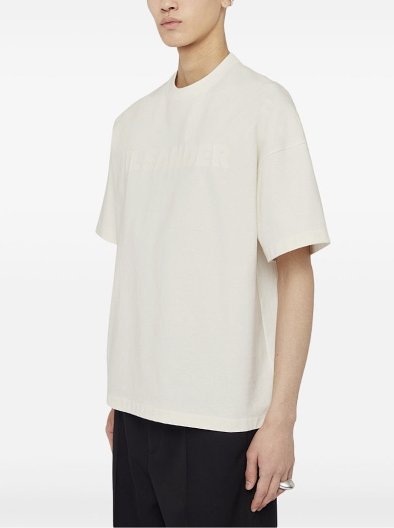 Unbranded 108 JIL SANDER Label Print Logo Short Sleeve T Black White Cream Apricot S-XL J9888# - Image 60