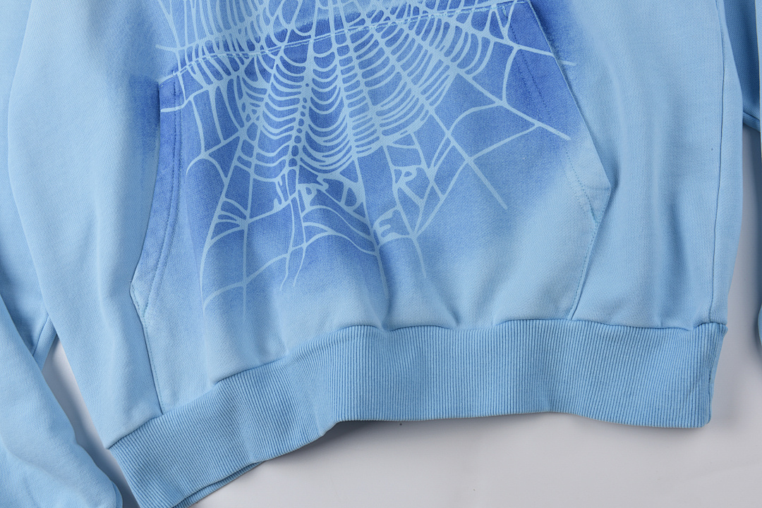 Sp5der 278 Sp5Der 555555 Hoodies Print Mens Womens Blue S-XL - Image 6