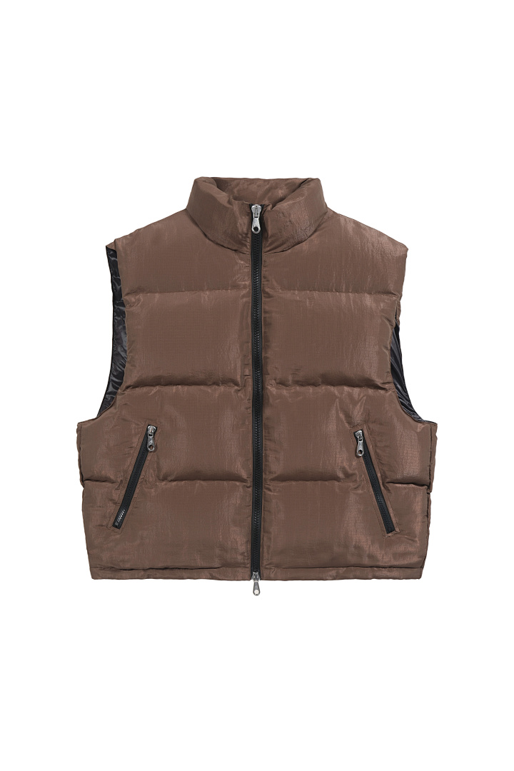 On Running 278 Cole Buxton Gloss Surface Vest Black Coffee S-XL C7037# - Image 4