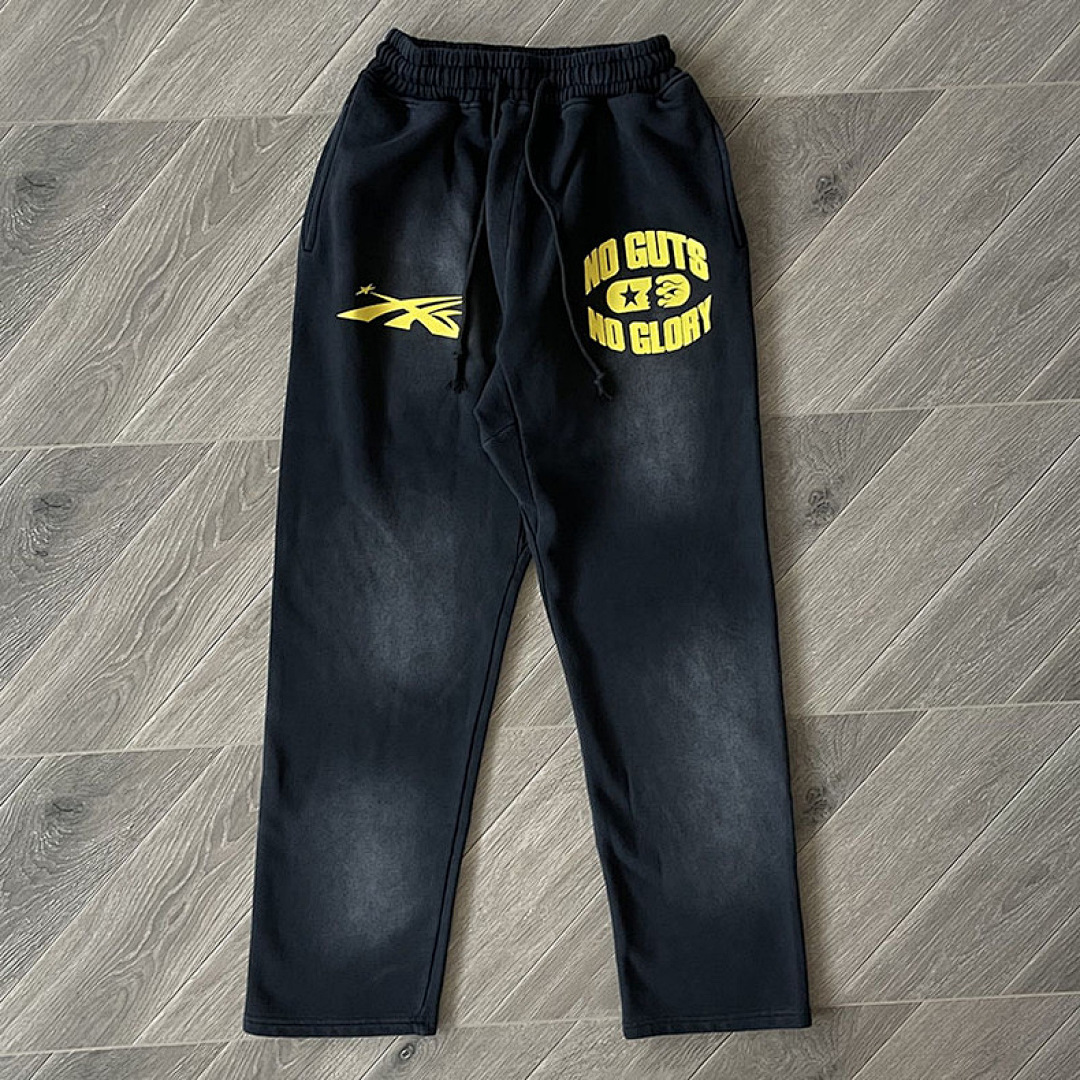 Hellstar 238 Hellstar Studios No Guts Glory Hoodie Pants Washed Long Water Black S-M-L-XL - Image 8