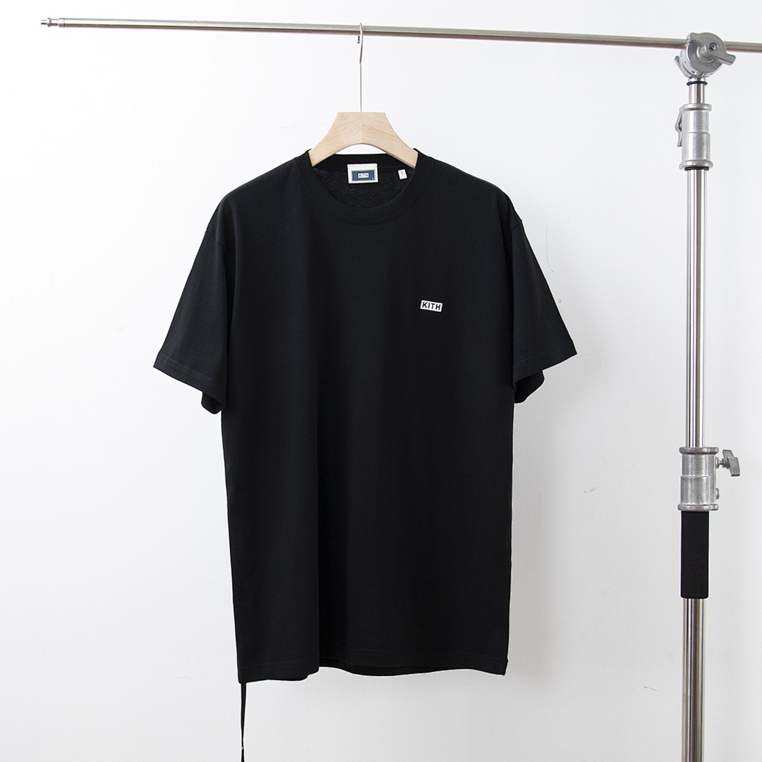 Adidas 128 KITH Summer Small LOGO Label Short Sleeve T : Black White Coffee Military Green Off Grey S M L - Image 17