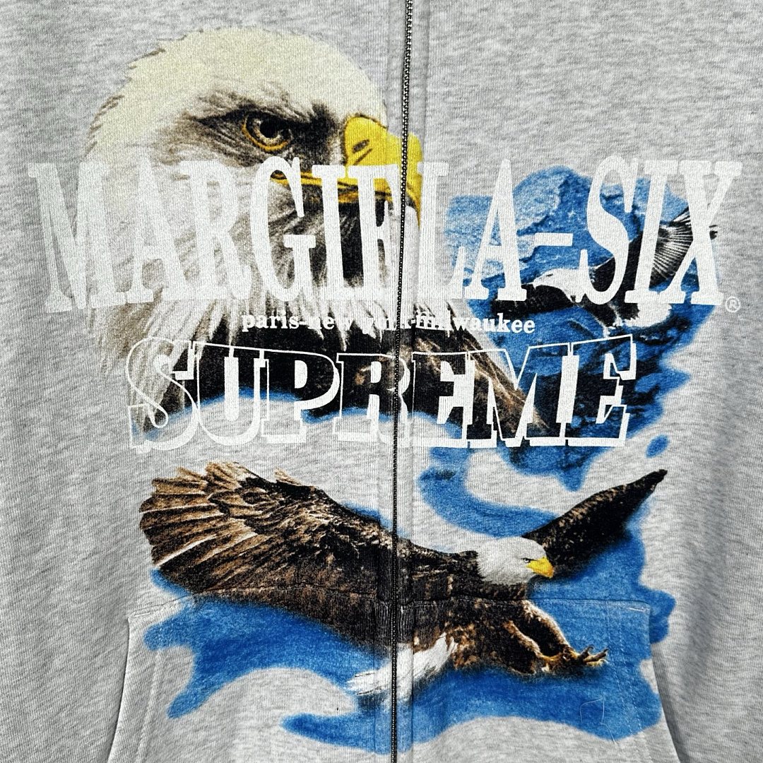 Supreme 398 MM6 EAGLE ZIP UP Classic Black Grey Purple Red S - Image 16